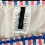 J.Crew  White Blue & Pink Striped Seersucker Bikini Bathing Swim Suit Bottoms M Photo 3