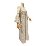 American Vintage 1970s Evelyn Pearson Embroidered Muslin Boho Dress with Bell Sleeves small Photo 4