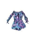 Lilly Pulitzer MYRI ROMPER Bright Navy Caught Up Size XS Photo 10