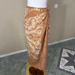 Anne Klein Skirt Womens 100% Silk Paisley Long Faux Wrap Sz 2 Boho Flowy Greece Photo 3