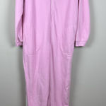 Nick & Nora Pajamas One Piece Womens XL Pink Bunny Rabbit Easter Footie Fleece Photo 0