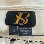 Anthropologie Sweater Dress Tunic Embroidered Lace Cut Out - size 10 Photo 7