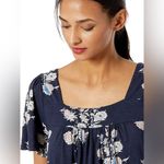 Lucky Brand 🌿  Navy Floral Top – Size XXL Photo 0