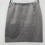 Worthington  Gray Italian Zip Up Mini Short Executive Suit Skirt Plus 18 Photo 0