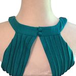 Calvin Klein  Teal Halter Formal/Simi Formal Chiffon Dress WORN ONCE Photo 5