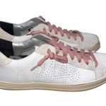 P448 John White Tartan Low Top Pink & White Sneakers Shoes EURO size 40 Photo 0