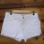 J Brand NWT White Md Rise Cut Off Shorts Photo 5