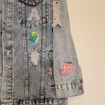 Denim Jacket for Football Mom with Football Photo 5