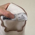 Vintage White and Brown Short Sleeve Mockneck sweater Small Photo 6