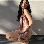 Miss Circle Darlene Off Shoulder Corset Satin Dress Photo 5