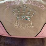 Juicy Couture NWT-  Pink and Cream Heritage Velvet Clutch with Gold Chain Photo 11