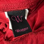Wrapper  Y2K Red Top Womens Large Banded Bottom Boho Retro Chic Christmas Holiday Photo 1