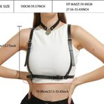 Black Harness Underbust Suspender belt New Photo 3