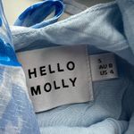 Hello Molly  Into Spring Midi Dress cowl neck Blue floral flowy lightweight S Photo 6