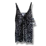 Croft & Barrow  Womens Swimsuit Sz 18W Black‎ White Tan Tummy Slimming NEW Photo 1