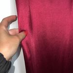 Windsor NWT  Lola Slit Satin Dress - Burgundy Photo 6