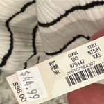 Madewell NWT  Ribbed Long-Sleeve Boatneck Top in Stripe Black Winter White XXS Photo 6