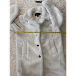 Jason Maxwell Teddy Bear Coat Winter Warm Plush Faux Fur Jacket Ivory Medium Photo 6