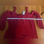 Torrid Jester Red Long Sleeve Cold Shoulder Top, Size 1X, NWT Photo 1