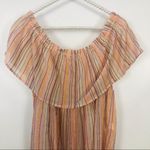 Lucky Brand | Metallic Stripe Crinkled Top Blouse Photo 3