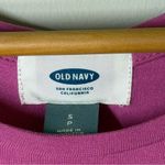 Old Navy 🏷️  Sleeveless High Neck Raspberry Rayon Tank Top Small S Summer Basic Photo 1