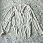 Love by Design  Women’s Button up Tunic sheer top in white size Medium Photo 8