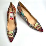 Nine West Butterfly Moth Print Margot Pump Heels New with Tag S-344 Sz 10 Photo 2