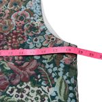 Vintage Tapestry Cottagecore Garden Floral Button Front Vest Norm Thompson 8 Green Photo 4