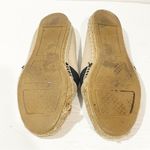 Tory Burch  Size 6 Weston Canvas Flat Espadrille Black Slip On Shoes Photo 6