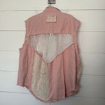 POL  Women’s Medium Pink Boho Vest Patchwork Unique Photo 3