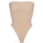 SKIMS  SEAMLESS SCULPT STRAPLESS THONG BODYSUIT‎ MICA Size L NWOB Photo 1