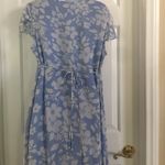 Vintage Motherhood maternity dress (stains) blue floral tie back Size undefined Photo 5