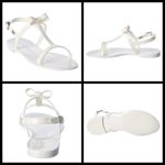 Stuart Weitzman 💕💕 Mellie Bow Jelly Sandal ~ White 7 New Without Box Photo 1
