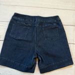 Soft Surroundings Dark Blue Jean Shorts Mid-Thigh Length Photo 9