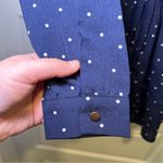 Princess Polly  Blue Polka Dot V Neck Long Sleeve Romper size US 6 Photo 4