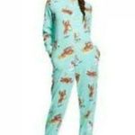 Nick & Nora  Women's Sock Monkey Fleece One Piece Womens Small Photo 4