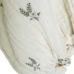 Worth Collective Avery Tiered Cotton Midi Dress in Soy/Sage Foliage Size M Green Photo 1