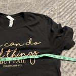 Bella Canvas Canvas medium womens t-shirt casual short sleeve bible verse Philippians 4:13 Photo 2