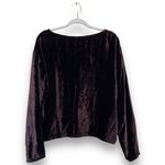 CP Shades  Chocolate Brown Crushed Velvet Cardigan Lagenlook Size Medium Photo 1