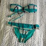 ViX Batik Blue Strapless Bikini M L Set Turquoise Navy Size undefined Photo 0