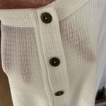 Ces Femme | Ivory Button Front Tank Top White Photo 6