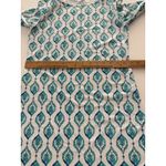 Cabana Life Tunic Dress Size S White Turquoise Beach Resort Shift Midi Beach Vac Photo 8