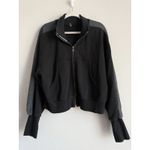 Free People  FP Movement Women's Large Black Stripe High Jump Full Zip Jacket Photo 4