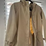 J.Crew Vintage 90s Khaki Snap-Buttoned Hooded Utility Trench Coat - 2P Photo 7