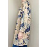 Solitaire Anthropologie Tan Floral Vegan Suede Open Light Jacket Photo 1