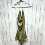 Princess Polly  Dress Women Sz 6 Jada Mini Halter Neck Strapless Green Ruffled Photo 4