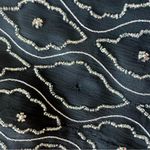 Marina Bresler Black Silver Beaded Top 2X Cocktail Formal Hollywood Part… Photo 6