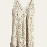 Masala Beige Floral Lace Plunge V Photo 0