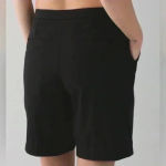 Lululemon  LLL Long Story Short black high rise athletic shorts in size 4 Photo 5