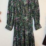 Handmade VINTAGE PARISIAN DRESS SZ SMALL FLORAL PATTERN W OLD CARS POLYESTER Photo 0